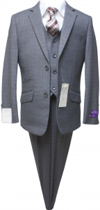 BOYS 5PC. SUIT (GRAY) 2121209